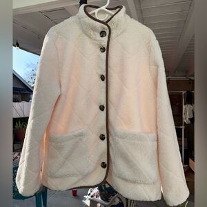 Ralph Lauren Cream Teddy Jacket